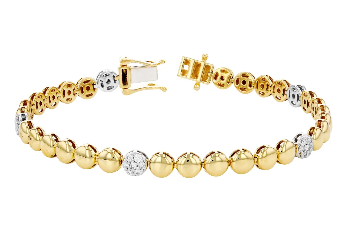 Diamond Bracelet in yellow & white