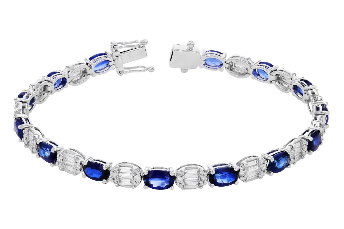 Sapphire Bracelet in white gold