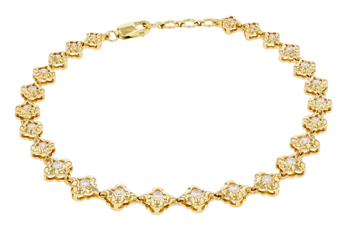 Diamond Bracelet in yellow gold