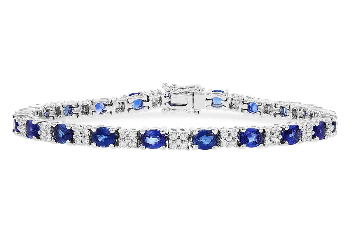 Sapphire Bracelet in white gold