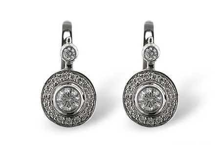 Diamond Earrings in white gold