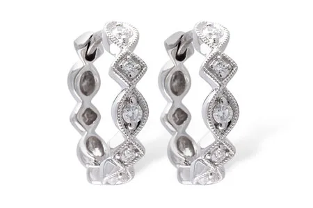Diamond Earrings in white gold