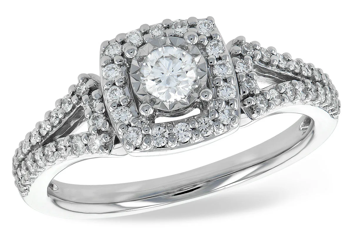 Diamond Engagement Ring in white gold