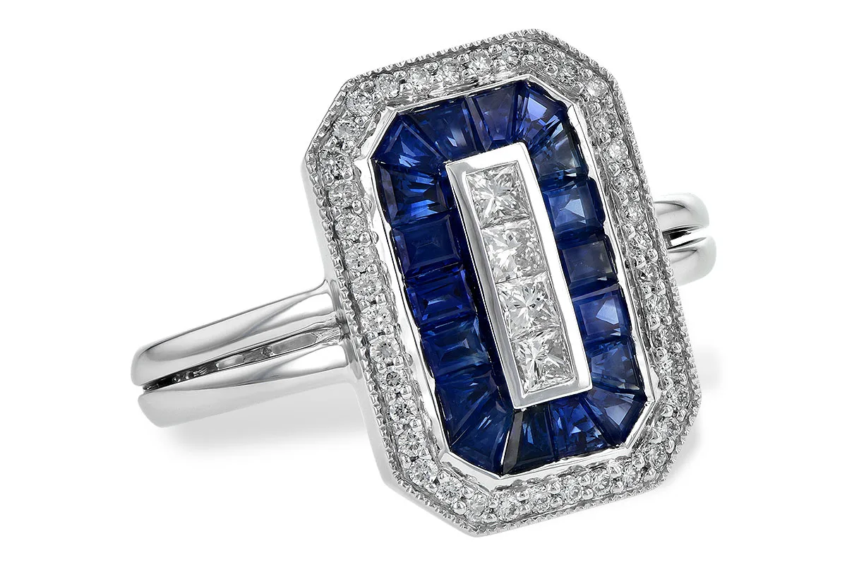 Sapphire Ring in white gold