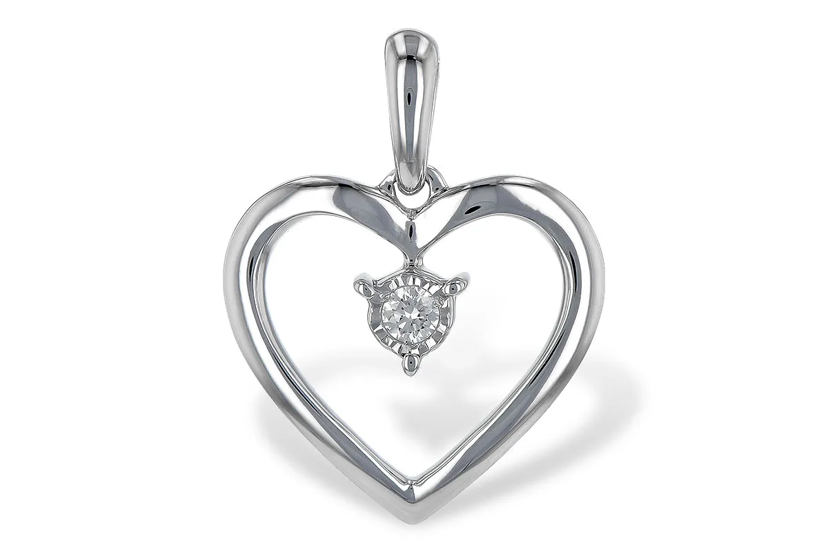 Diamond Pendant in white gold