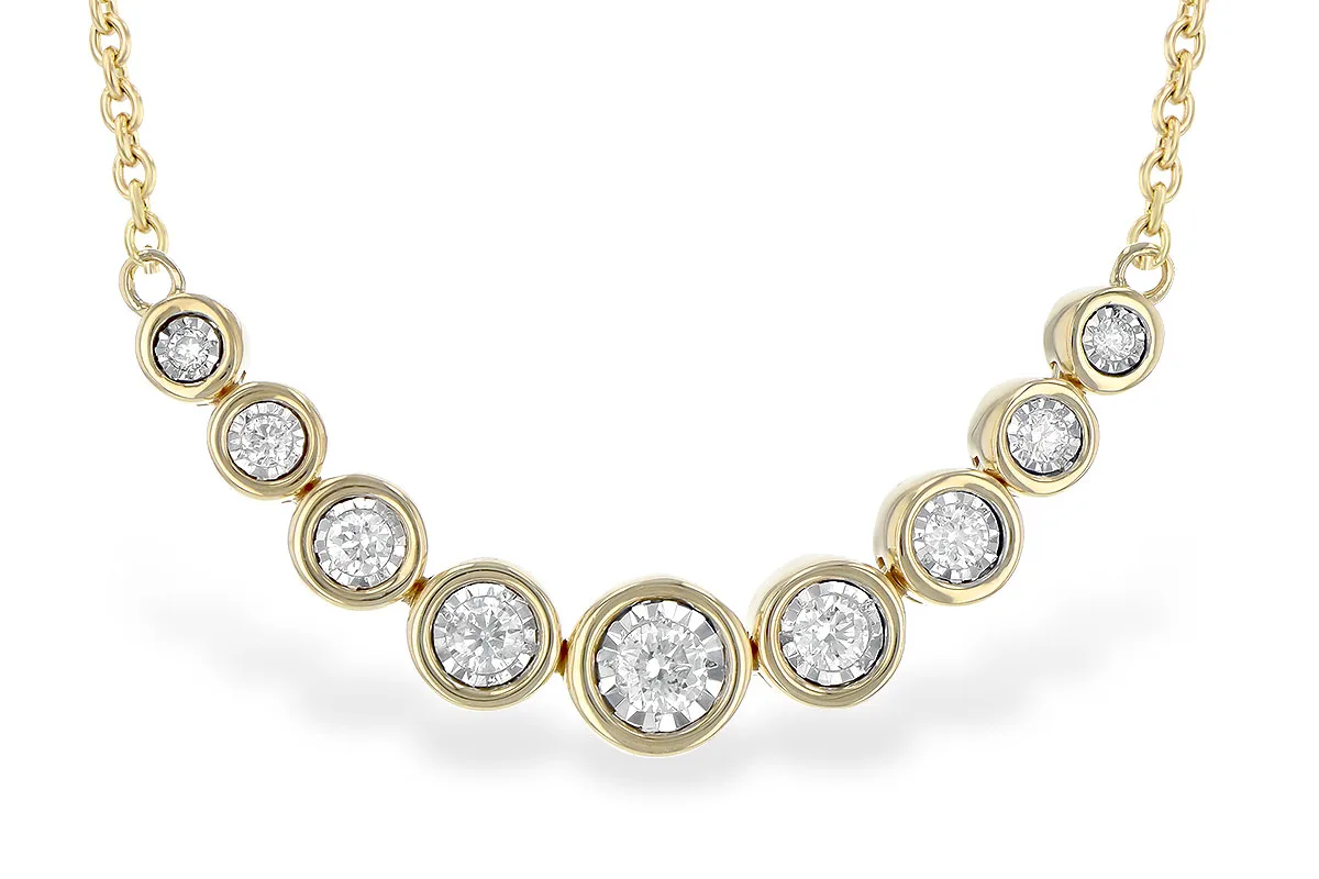 Diamond Necklace in yellow gold