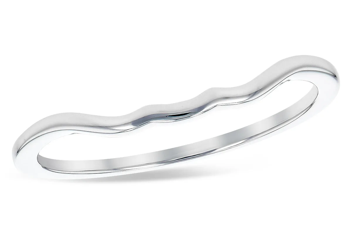 Gold Wedding Band in white gold