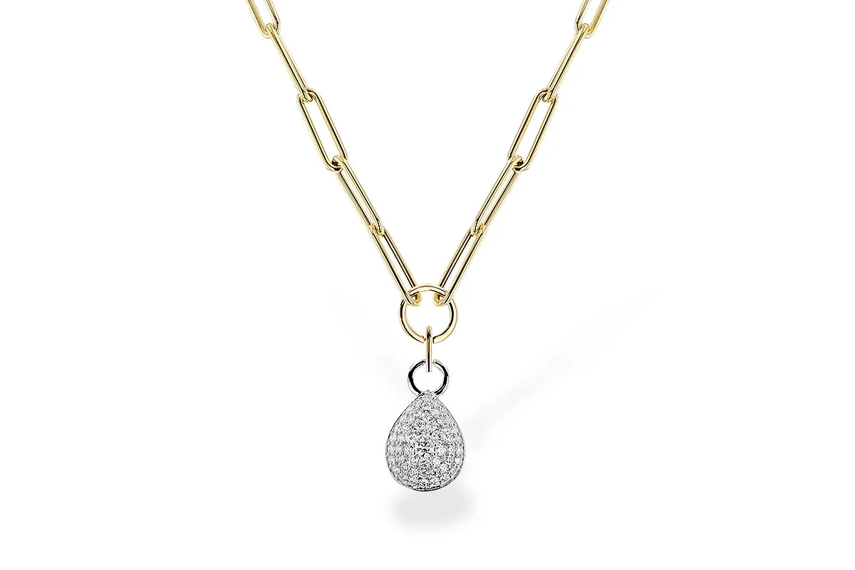 Diamond Necklace in yellow & white
