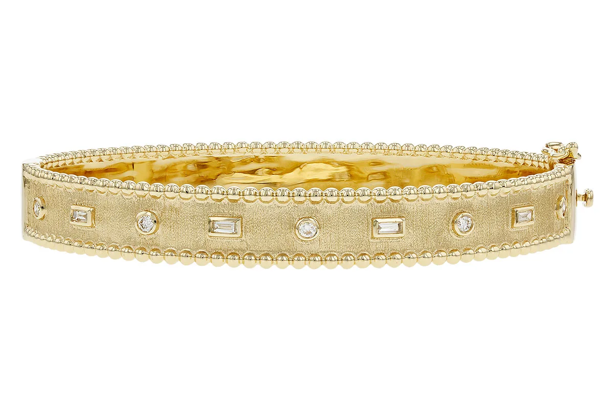 Diamond Bangle in yellow gold