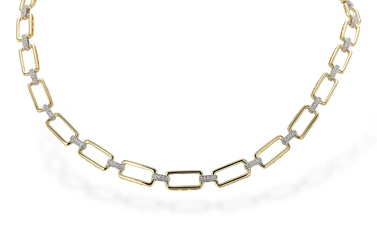 Diamond Necklace in yellow & white