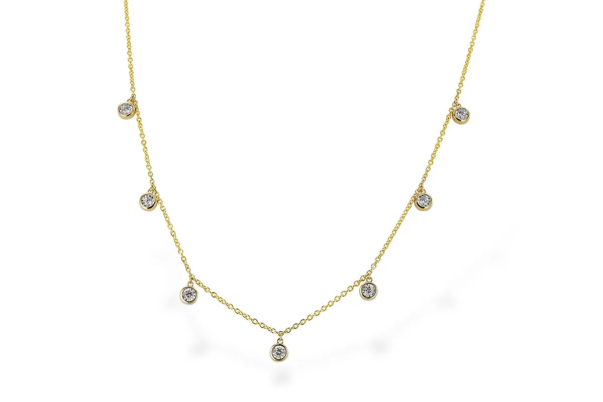 Diamond Necklace in yellow gold