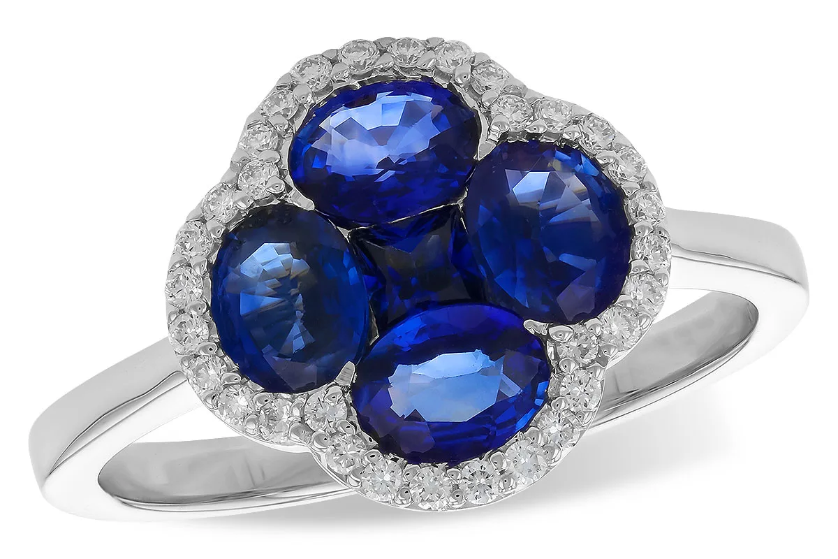 Sapphire Ring in white gold