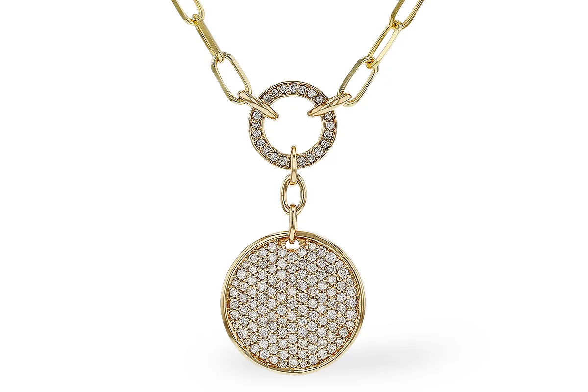 Diamond Necklace in yellow gold