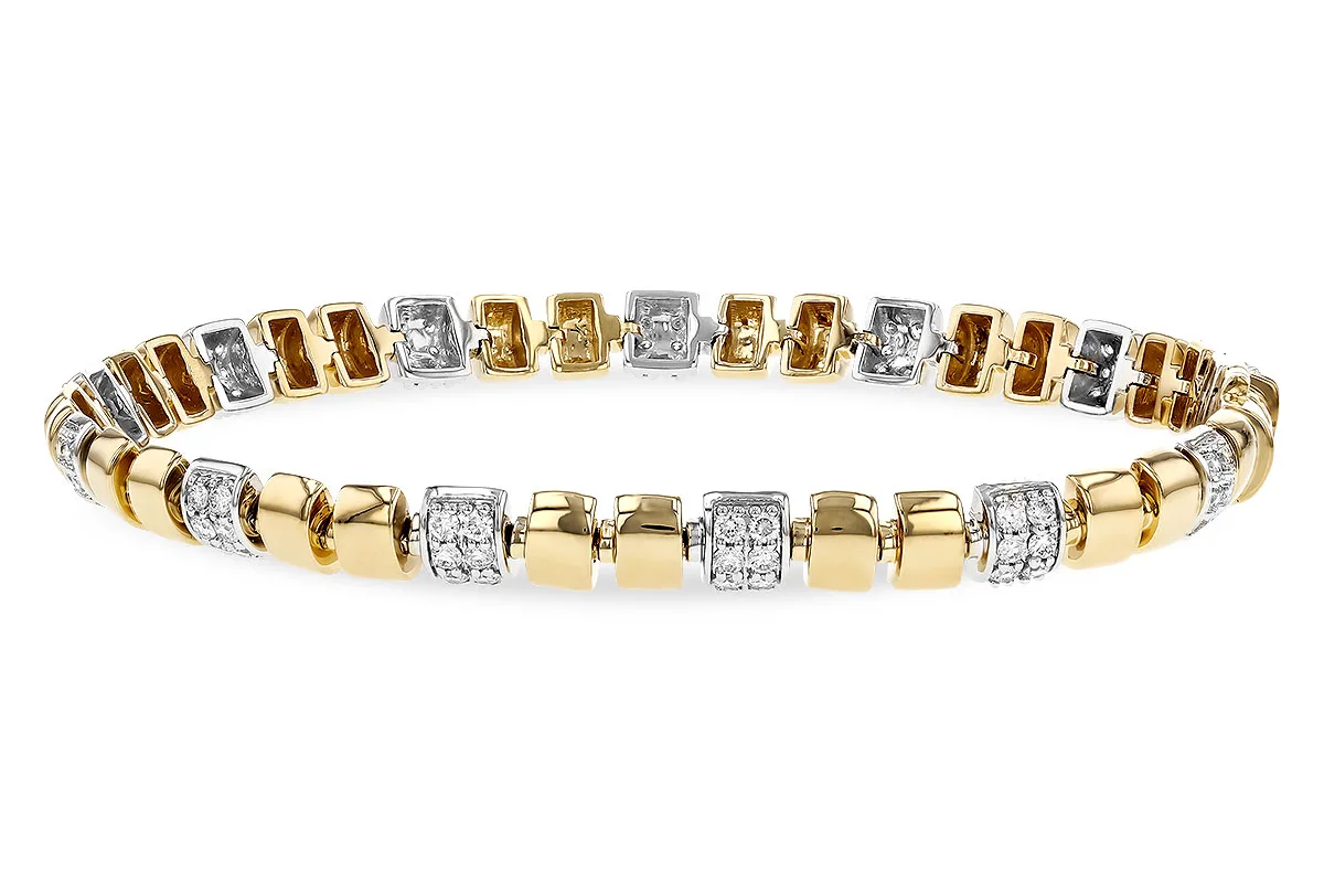 Diamond Bracelet in yellow & white