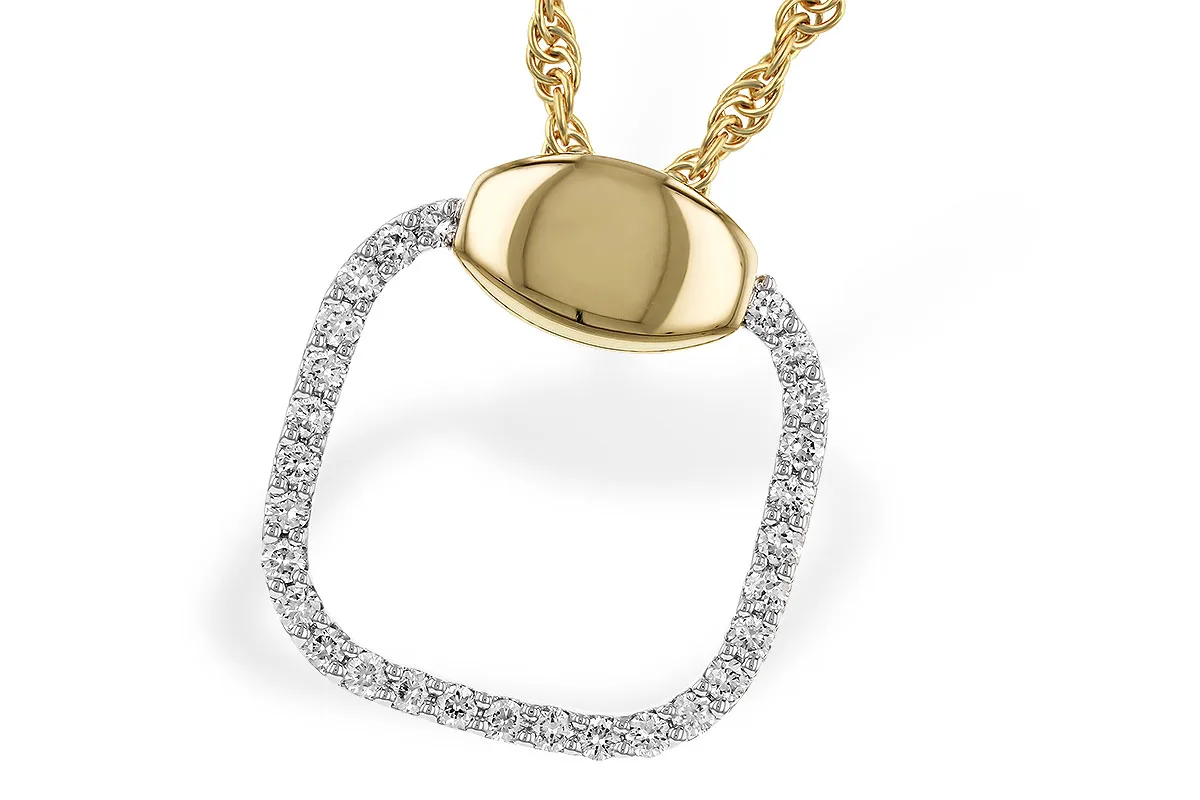 Diamond Necklace in yellow & white