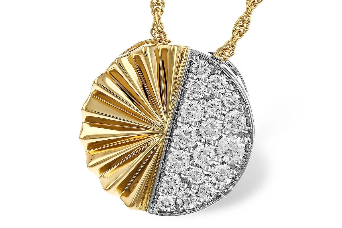 Diamond Necklace in yellow & white
