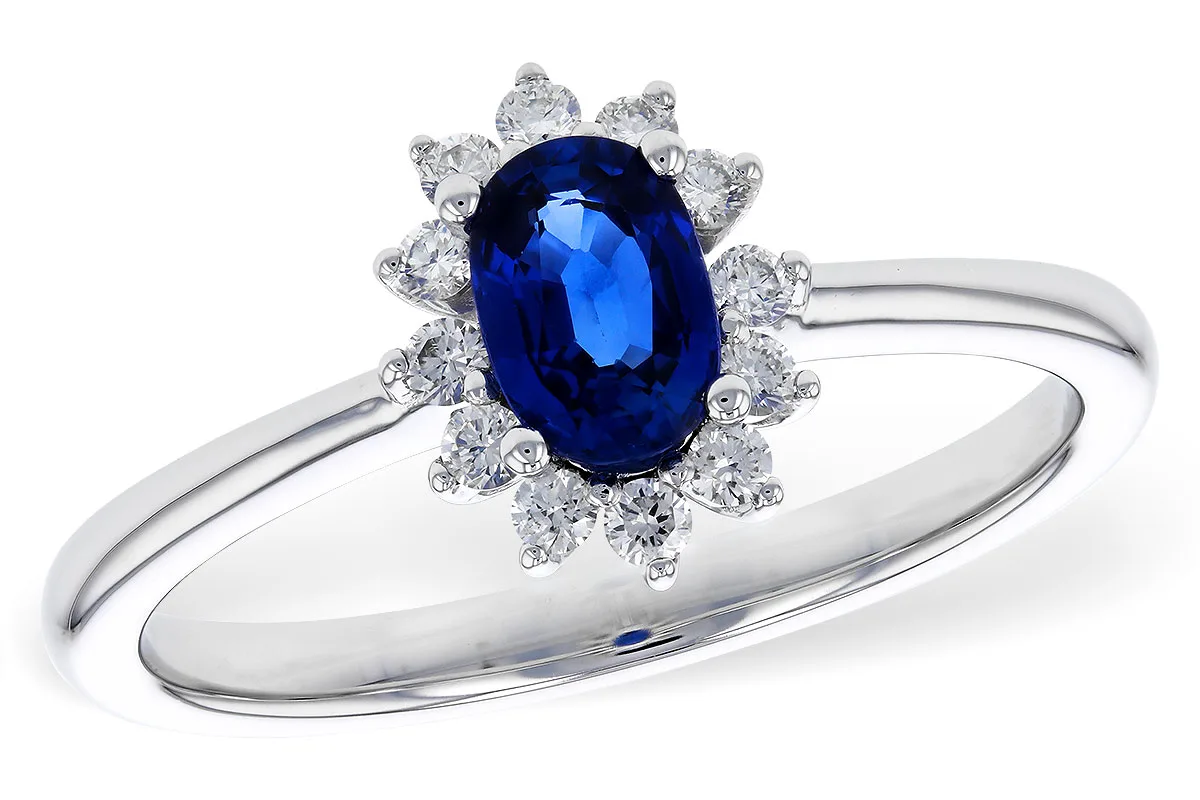 Sapphire Ring in white gold