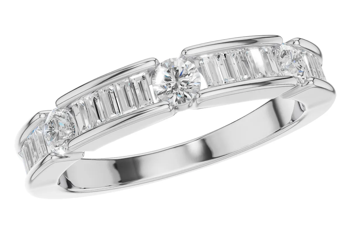 Diamond Wedding Band in white gold